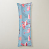 Flamingos Muster 1 Seitenschläferkissen (Rückseite (Vertikal))