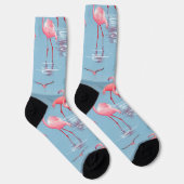Flamingos Muster 1 Socken (Rechts)