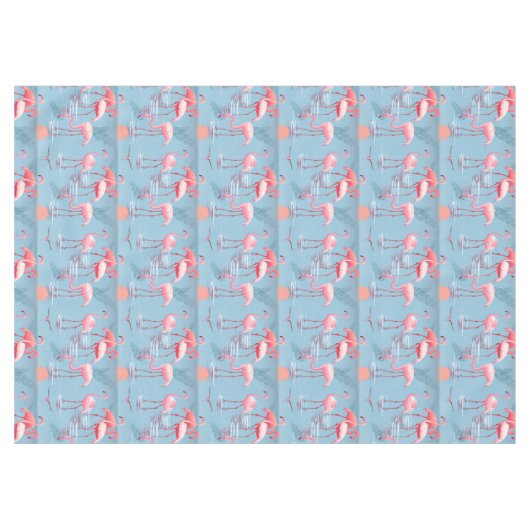 Flamingos Muster 1 Tischdecke (Vorderseite (Horizontal))