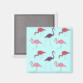 Flamingos-Muster Magnet (Vorderseite/Rückseite)