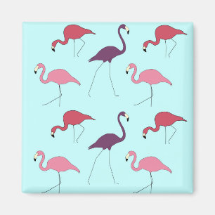 Flamingos-Muster Magnet