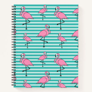 Flamingos Muster Spiral Notebook Notizblock