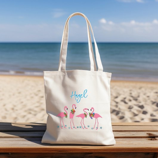 Flamingos Name Template Bridesmaid Geschenk Tragetasche