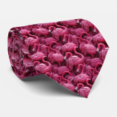 Flamingos Neck Tie Krawatte (Gerollt)