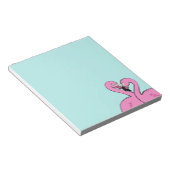 Flamingos Notepad Notizblock (angewinkelt)