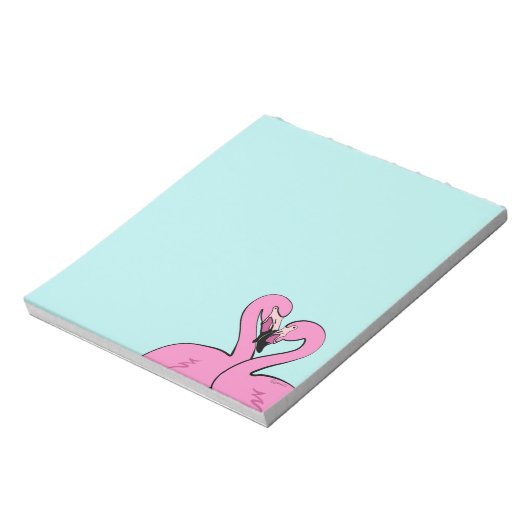 Flamingos Notepad Notizblock (Rotiert)