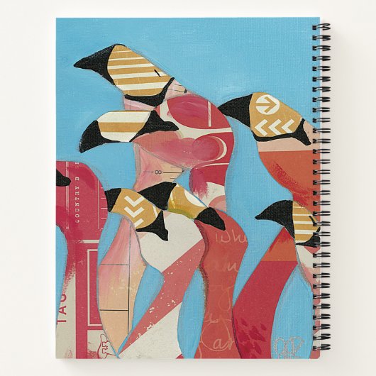 Flamingos Notizblock (Rückseite)