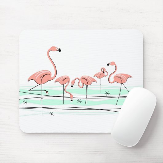 Flamingos Ocean Group Mousepad (Mit Mouse)