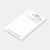 Flamingos Ocean Trio 3 "Text" Post-it Klebezettel (angewinkelt)