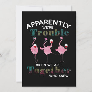 Flamingos Offenbar sind wir schwer Flamingos Dankeskarte