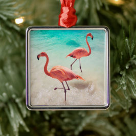 Flamingos Ornament Aus Metall