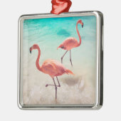 Flamingos Ornament Aus Metall (Links)