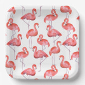 Flamingos Paper Tellers Pappteller (Vorderseite)