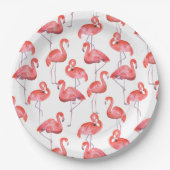Flamingos Pappteller (Vorderseite)