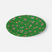 Flamingos Pappteller (Schrägansicht)