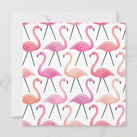 Flamingos-Party Einladung (Rückseite)