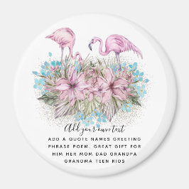FLAMINGOS Personalisiert Magnet