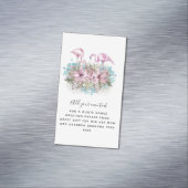 FLAMINGOS Personalisiert Magnetische Visitenkarte (Beispiel)