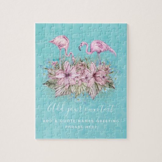 FLAMINGOS Personalisiert Puzzle (Vertikal)