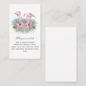 FLAMINGOS Personalisiert Visitenkarte (Vorne/Hinten)