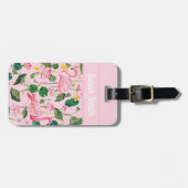 Flamingos personnalized gepäckanhänger (Vorderseite horizontal)
