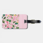 Flamingos personnalized gepäckanhänger (Rückseite horizontal)