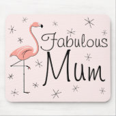 Flamingos Pink "Fabulous Mum mousepad (Vorne)