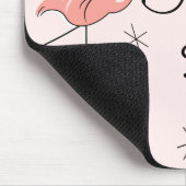 Flamingos Pink "Fabulous Sister" Mousepad (Ecke)