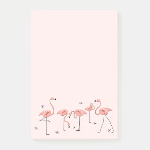 Flamingos Pink Group Post-it Klebezettel