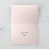 Flamingos Pink Group Text Grüße Karte (Innenseite)