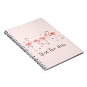 Flamingos Pink Group Text Notebook Notizblock (Rechte Seite)