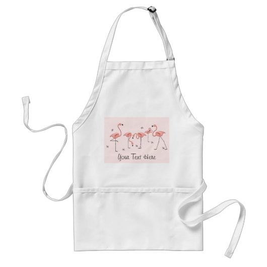 Flamingos Pink Group Text-Schürze Schürze (Vorne)