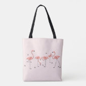 Flamingos Pink Gruppe überall in der Tasche (Rückseite)