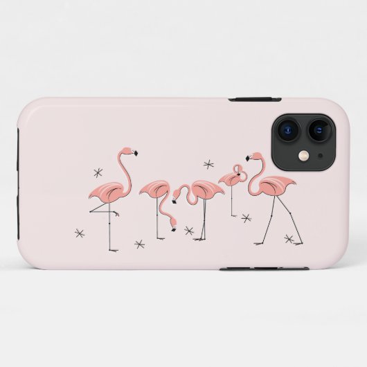 Flamingos Pink iPhone 11 Fall Case-Mate iPhone Hülle (Rückseite (Horizontal))