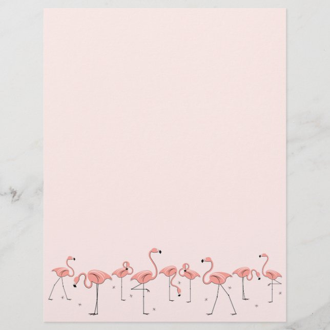 Flamingos Pink Line Buchstaben (Vorderseite)
