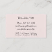 Flamingos Pink Line Visitenkarte (Rückseite)