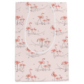 Flamingos Pink Multigeschenktüte Medium Mittlere Geschenktüte (Vorderseite)