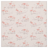 Flamingos Pink Multigewebe Stoff (Muster)