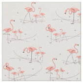 Flamingos Pink Multigewebe Stoff (Nahaufnahme)