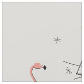 Flamingos Pink Multigroßes Muster Stoff (Nahaufnahme)