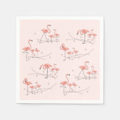 Flamingos Pink Multipaper Napkins Serviette (Vorderseite)
