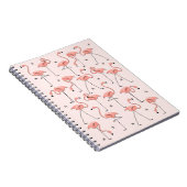 Flamingos Pink Notebook Notizblock (Rechte Seite)