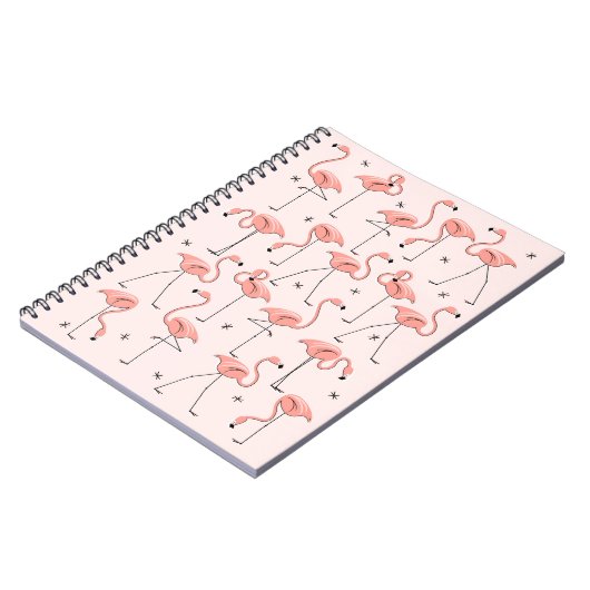 Flamingos Pink Notebook Notizblock (Linke Seite)