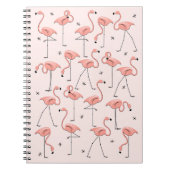 Flamingos Pink Notebook Notizblock (Vorderseite)