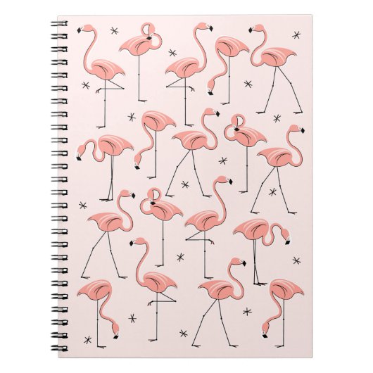 Flamingos Pink Notebook Notizblock (Vorderseite)
