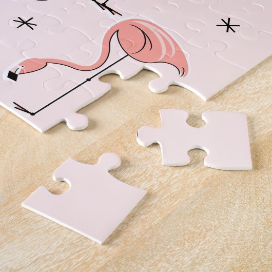 Flamingos Pink Puzzle (Seite)