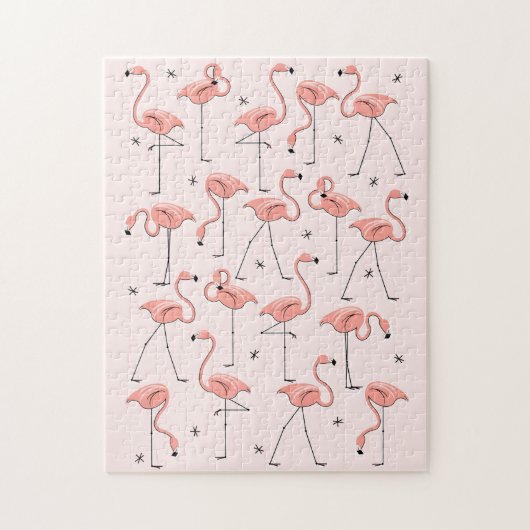 Flamingos Pink Puzzle (Vertikal)