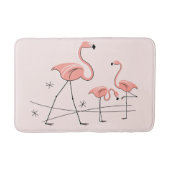 Flamingos Pink Trio 2 Badematte (Vorderseite)