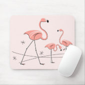 Flamingos Pink Trio 2 mousepad (Mit Mouse)
