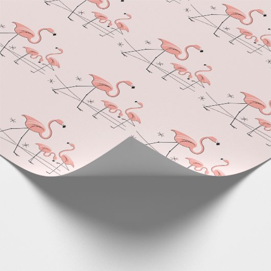 Flamingos Pink Trio 2 Packpapier (Ecke)